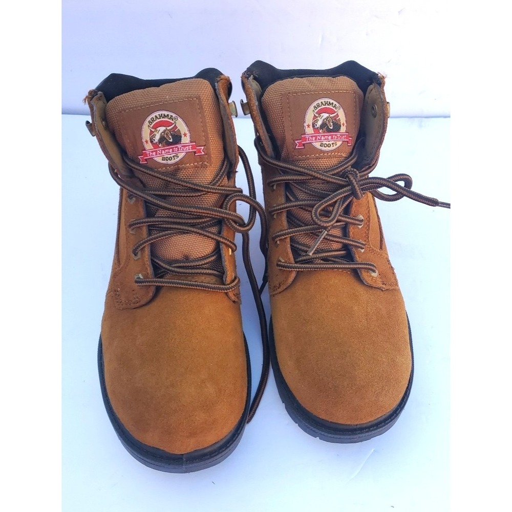 Hiking Boots Brahma Brown Suede Mens 7.5 Gorpcore Outdoors Retro Normcore